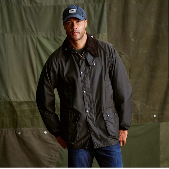 Barbour Olive Green Classic Bedale Jacket in Size 44
